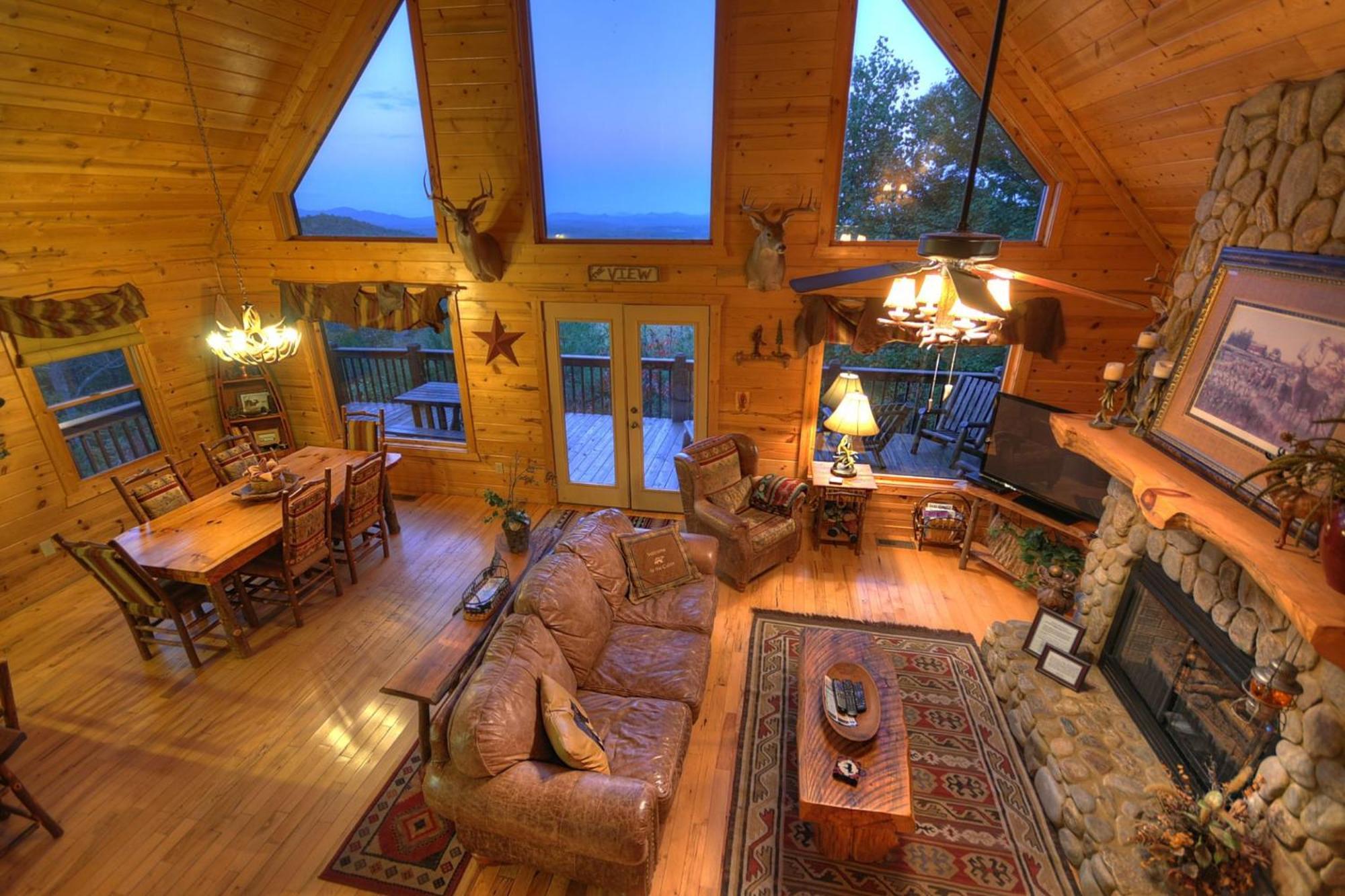 The View Sweeping Mountain Views Gas Fireplace Game Room Hot Tub Блу Ридж Екстериор снимка