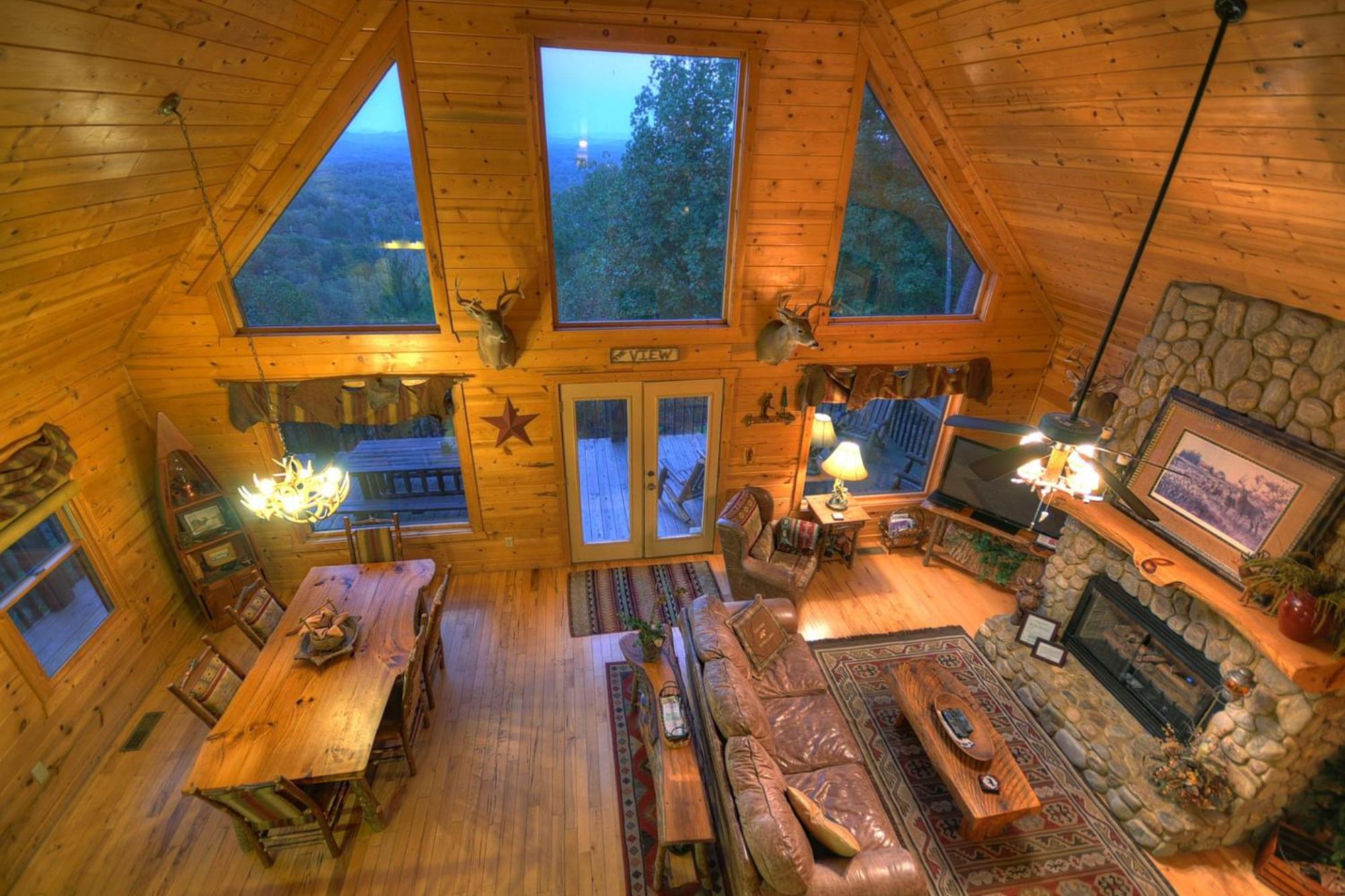 The View Sweeping Mountain Views Gas Fireplace Game Room Hot Tub Блу Ридж Екстериор снимка