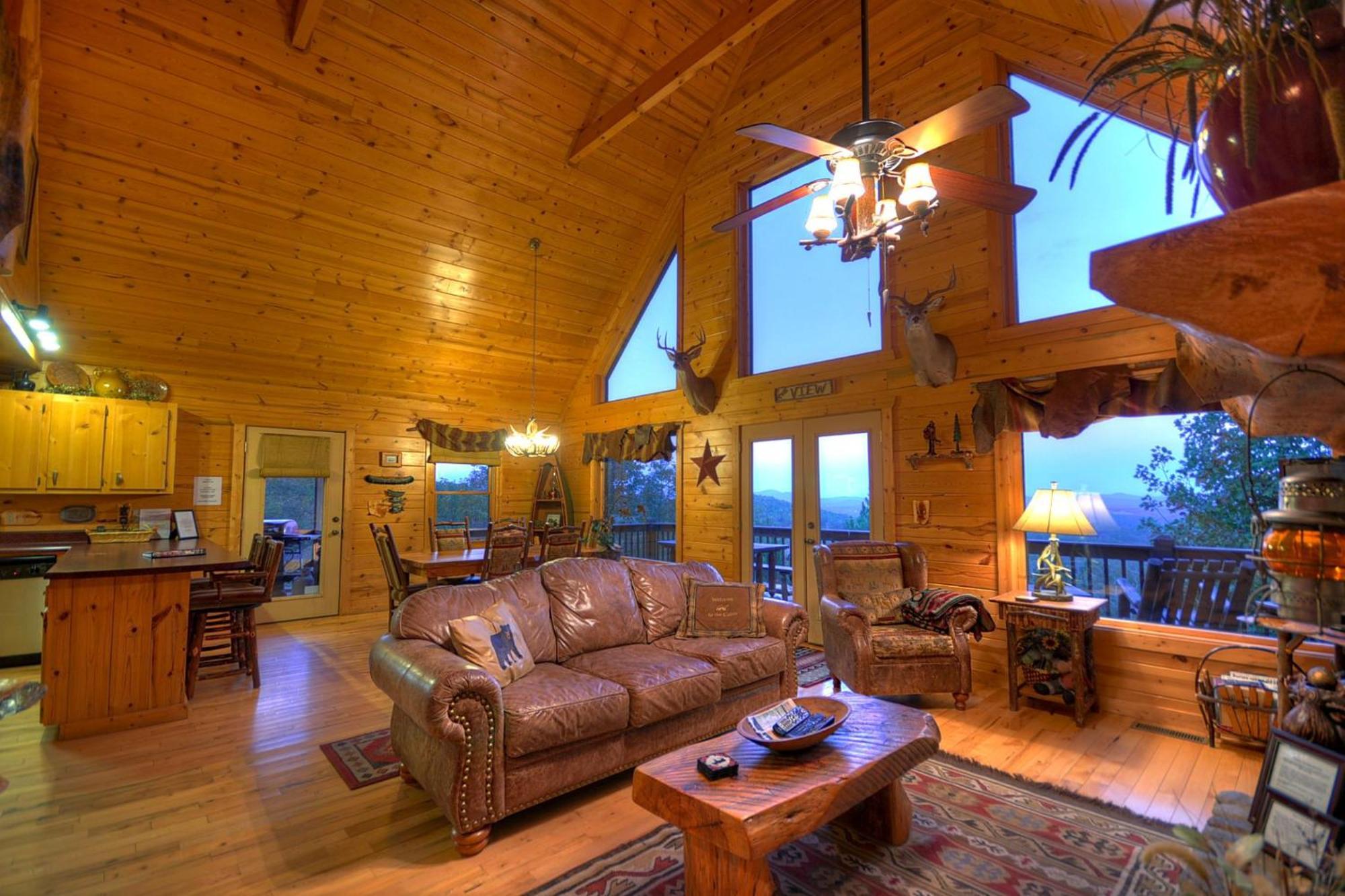 The View Sweeping Mountain Views Gas Fireplace Game Room Hot Tub Блу Ридж Екстериор снимка